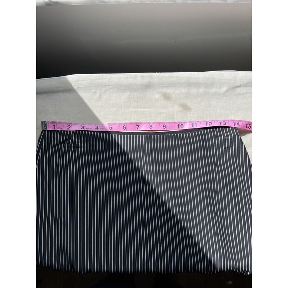Rag & Bone Madison Pinstripe Silk A Line High Low Skirt Knee Length Size 2 - Picture 8 of 9